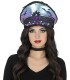 GORRA POLICIA MORADO CON PLUMAS